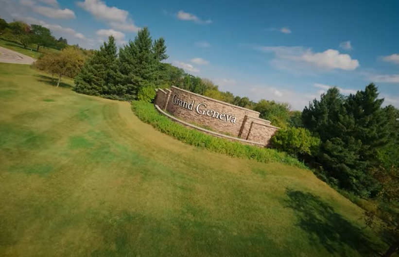 Aerial View of Grand Geneva Entrance