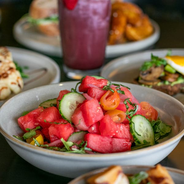 Spring Watermelon and Cucumber Salad