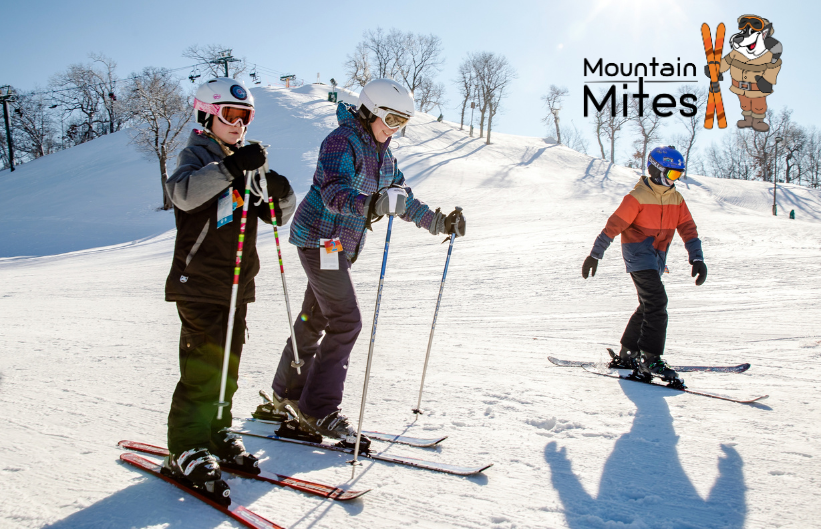 mv_Two kids skiing at The Mountain Top