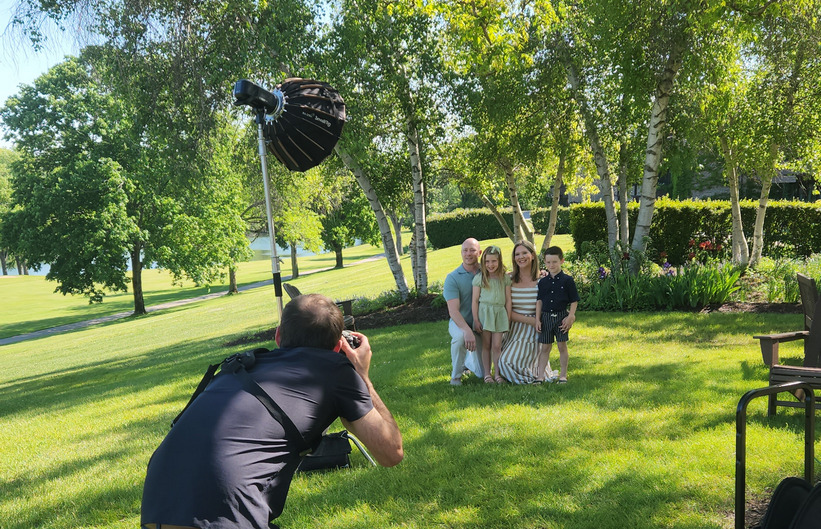 mv_Family getting a professional photo taken