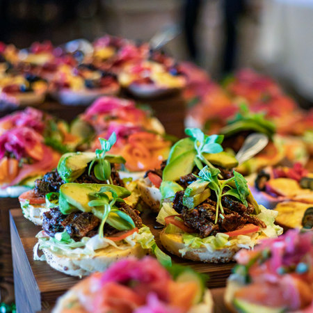 Colorful appetizers