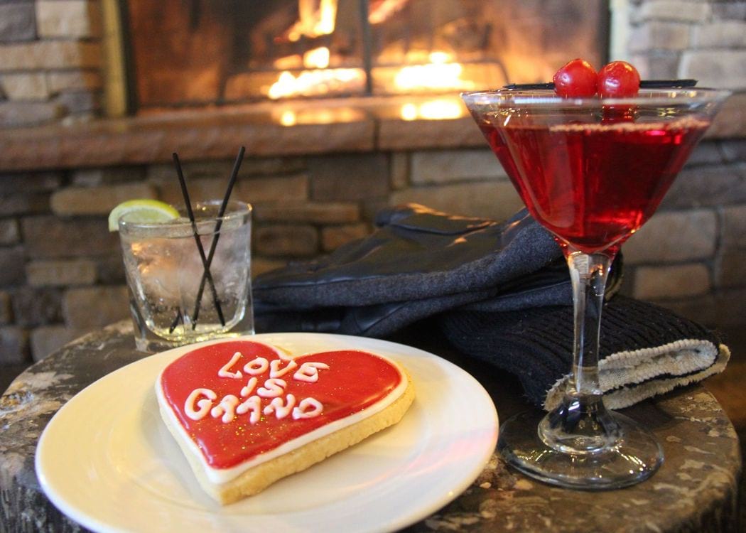 Valentine's Day Cookie by the fire